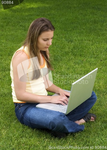 Image of Laptop Girl