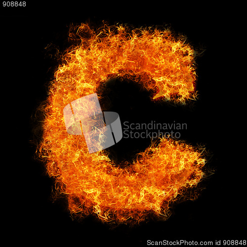 Image of Fire letter C