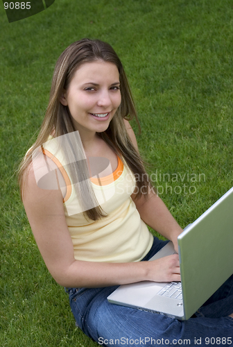 Image of Laptop Girl