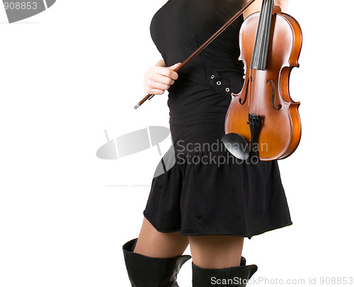 Image of Playing violin