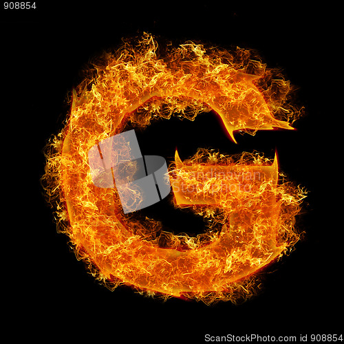 Image of Fire letter G