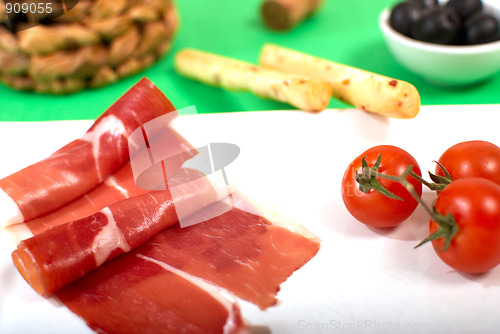 Image of Spanish serrano ham