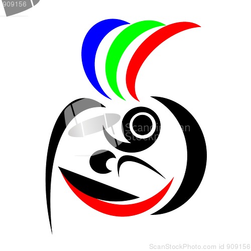 Image of Abstract Native Portrait