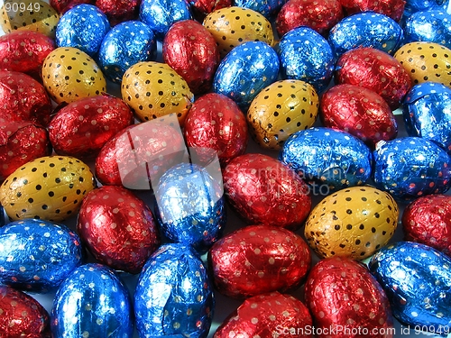 Image of Colorful Easter eggs