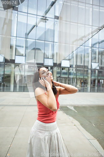 Image of Woman on the phone