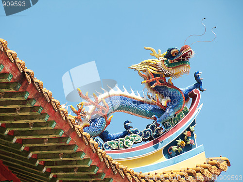 Image of Chinese buddist temple roof