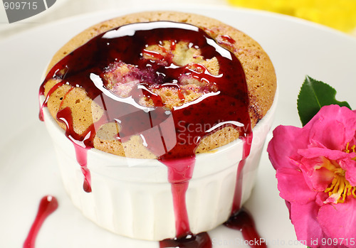 Image of Blackberry Sponge Pudding 