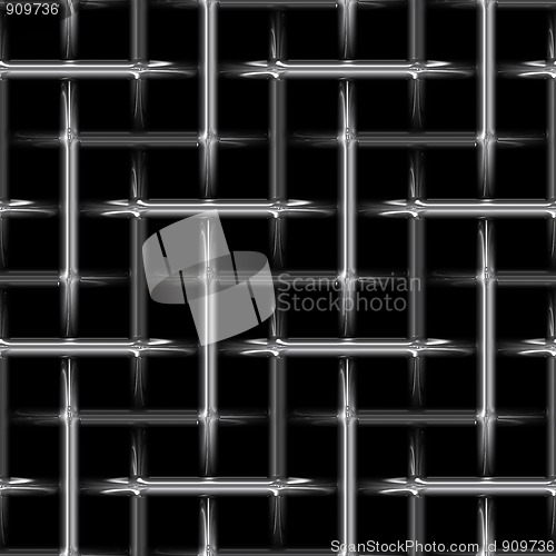 Image of abstract metal steel weave