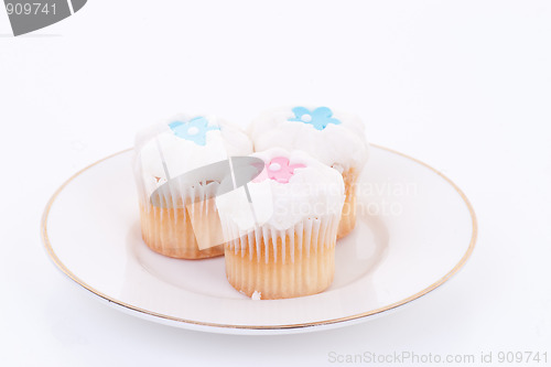 Image of cupcakes on a plate
