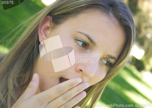 Image of Yawning Girl