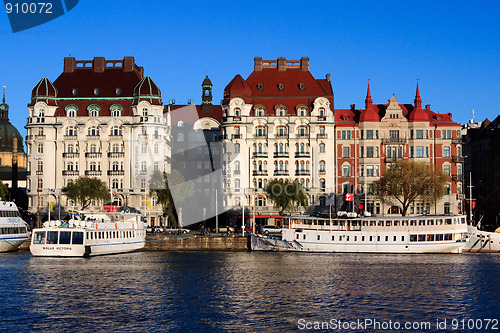 Image of Old buildings on Strandvagen in Ostermalm