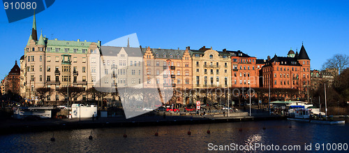 Image of Old buildings on Strandvagen in Ostermalm