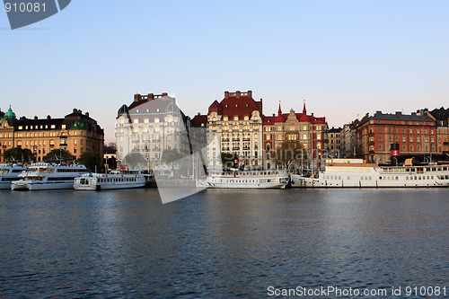 Image of Old buildings on Strandvagen in Ostermalm