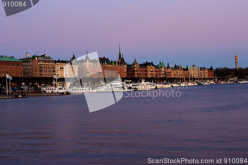 Image of Strandvagen (Ostermalm) - evening panorama