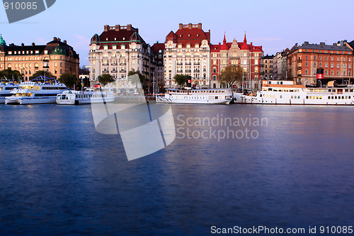 Image of Old buildings on Strandvagen in Ostermalm