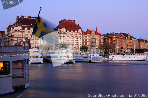 Image of Old buildings on Strandvagen in Ostermalm