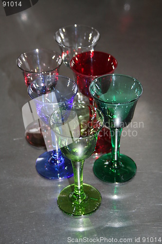 Image of Six glasses