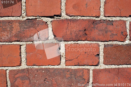 Image of Red Brick Wall Background