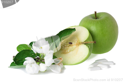 Image of green apple and bubblegum