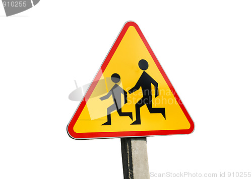 Image of warning school sign
