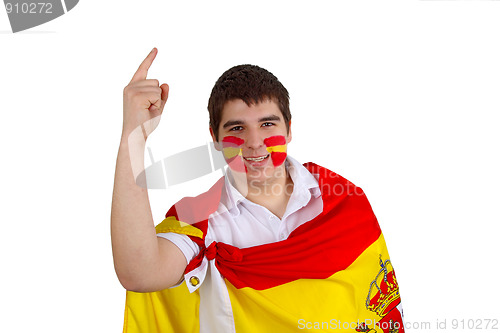 Image of Spanish soccer fan