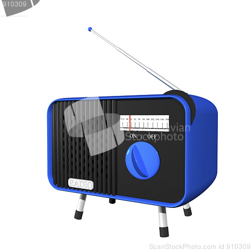 Image of Blue radio