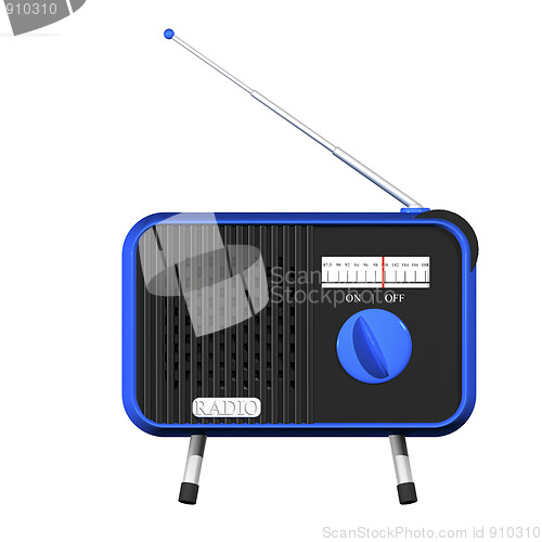 Image of Blue radio