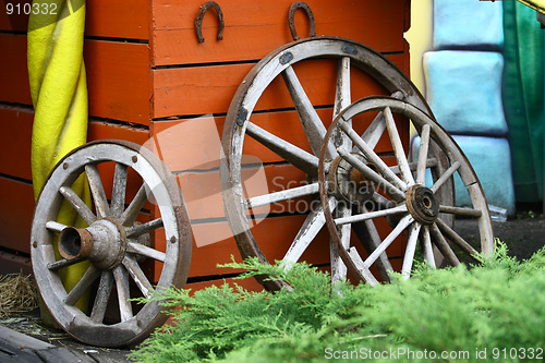 Image of Old Wooden Wheels 