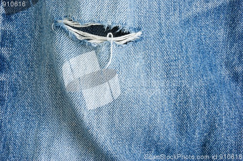 Image of hole in jeans