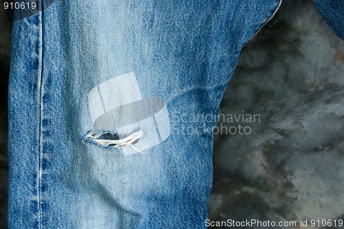 Image of old blue jeans