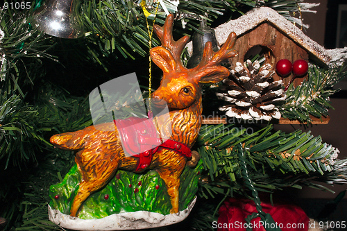 Image of reindeer tree decoration