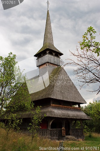 Image of The old wooden church in Barsana
