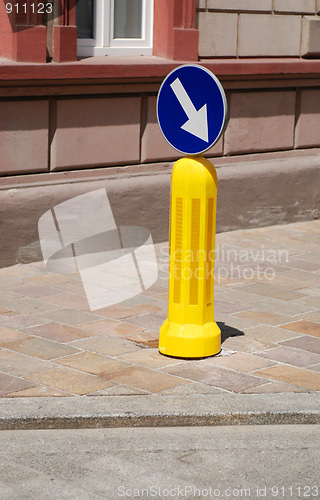 Image of road construction warning signs