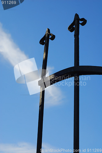 Image of cemetery gate