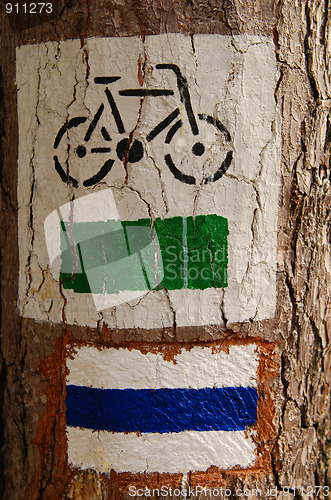 Image of bicycle sign