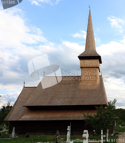 Image of The church in Rozavlea (Maramures, Romania)