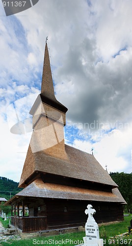 Image of The church in Rozavlea (Maramures, Romania)