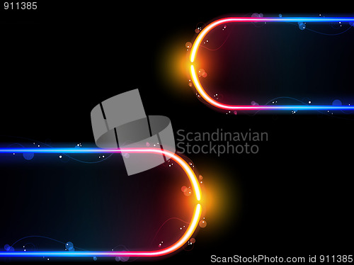 Image of Rainbow  Border with Sparkles and Swirls.