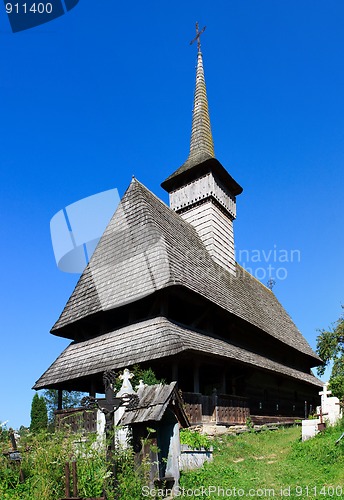 Image of Old wooden church in Salistea de Sus, Maramures