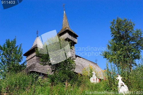 Image of Old wooden church in Salistea de Sus, Maramures