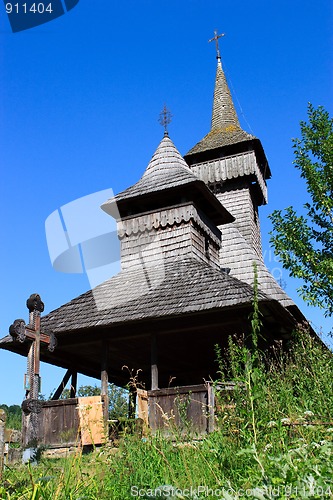 Image of Old wooden church in Salistea de Sus, Maramures