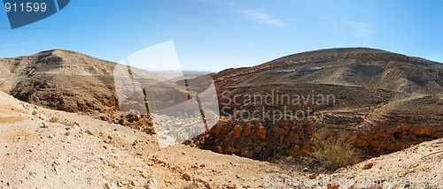 Image of Mountainous desert landscape near the Dead Sea