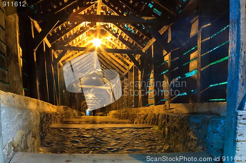 Image of Sighisoara, inside of "covered staircase"