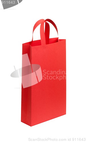 Image of Color, red shopping bag