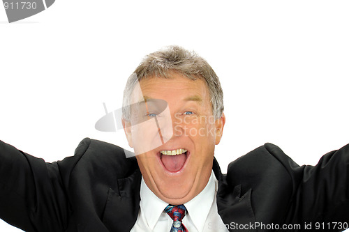 Image of Ecstatic Businessman