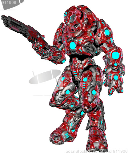 Image of Scifi alien robot