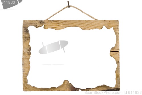 Image of grunge wooden board and paper sheet