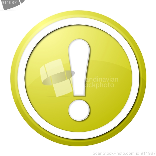 Image of yellow exclamation point button