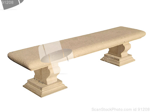 Image of Antique bench isolated