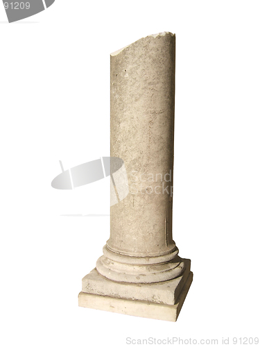 Image of Antique column isolated